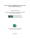 Positive impacts of the building industry for the school district of Hillsborough County