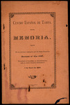 Booklet, Centro Español de Tampa Memoria, 1897