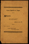 Annual Report, Centro Español de Tampa Memoria, 1901