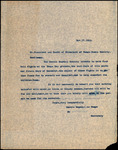 Letter, Centro Español de Tampa to the President and Board of Directors of Tampa Humane Society, November 17, 1925 by Centro Español de Tampa