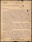 Letter, José Ramón Avellanal to Centro Español de Tampa, August 5, 1913