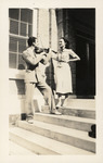 Cesar Gonzmart with a lady, possibly his first wife