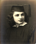 Adela Hernandez (Later Gonzmart) in High School Graduation Regalia by Unknown