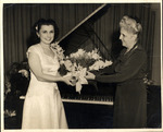 Adela Hernandez (Later Gonzmart) After Her Recital with Ivan Jadan at Centro Asturiano Theatre by Unknown