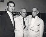 Cesar and Casimiro with An Unidentified Dignitary Between Them by Unknown