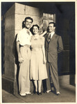 Cesar Gonzmart in Chicago with His Parents, Marcelino and Aurora by Unknown