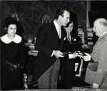 Cesar Gonzmart Presents Francisco Franco with the Key to Tampa While Adela Looks On by Unknown