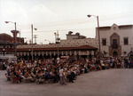 Crowd seated outside of the Columbia Restaurant for 75th anniversary events