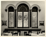 Stained glass windows in the Columbia Restaurant