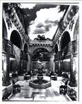 Patio room at the Columbia Restaurant as an open atrium, before it was enclosed