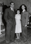 Former Heavyweight Boxing Champion Primo Carnera with Cesar and Adela Gonzmart by Unknown