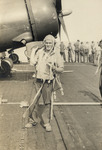 Lawrence Hernandez Aboard An Aircraft Carrier by Unknown