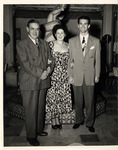 Cuban Composer Ernesto Lecuona with Unidentified Guest, Possibly His Wife, and Cesar Gonzmart by Unknown