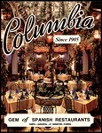 Menu, Columbia Restaurant, Harbour Island, Dinner by The Columbia Restaurant