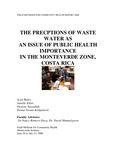 The preceptions of waste water as an issue of public health importance in the Monteverde Zone, Costa Rica