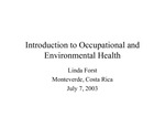 Introduction to occupational and environmental health [Power Point]