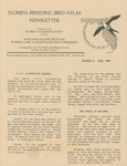 Newsletter, Florida Breeding Bird Atlas, June 1988 by Florida Audubon Society; Nongame Wildlife Program, Florida Game and Fresh Water Fish Commission; and Florida Ornithological Society