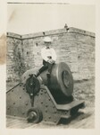 Boy Sitting on Cannon, Fort Marion, St. Augustine, Florida, 1904, A