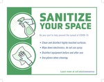 Sanitize Your Space Decal by USF