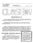 USFSP Bay Campus Bulletin : 1969 : 11 : 13 by University of South Florida St. Petersburg. and J. M. (Sudsy) Tschiderer