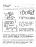USFSP Bay Campus Bulletin : 1969 : 11 : 06 by University of South Florida St. Petersburg. and J. M. (Sudsy) Tschiderer