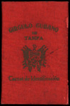 Membership Card, Jorge Mascuñana Cruz, January 20, 1918 by Circulo Cubano de Tampa