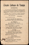 Flier, Invitation to Circulo Cubano General Assembly Meeting, October 20, 1934