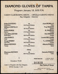 Flier, Diamond Gloves of Tampa, January 18, 1950 by Circulo Cubano de Tampa