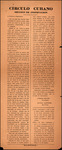 Newsletter, Sección de Instrucción, Circulo Cubano, March 1932