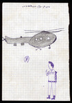 Helicopter and soldier by Abd Arrasoul Abdallah Adam