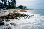 Erosion and structures, n. end Siesta Key Fla by Richard A. Davis and University of South Florida -- Tampa Library