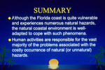Presentation slide about the Florida coastal environment by Richard A. Davis and University of South Florida -- Tampa Library