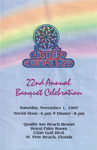 Program, Dignity Tampa Bay 22nd Anniversary Banquet, November 1, 1997 by Dignity/Tampa Bay