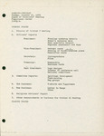 Agenda and Minutes, Dignity-Suncoast Board of Directors Meeting, October 21, 1979 by Simon J. Herbert