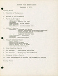 Agenda and Minutes, Dignity-Suncoast Board of Directors Meeting, September 9, 1979