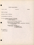 Agenda and Minutes, Dignity-Suncoast Board of Directors Meeting, May 27, 1979 by Simon J. Herbert