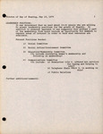 Agenda and Minutes, Dignity-Suncoast Board of Directors Meeting, May 19, 1979