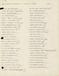 Roster, Dignity-Suncoast, 1980 Election of Officers Eligibility, 1980