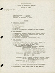 Agenda and Minutes, Dignity-Suncoast Board of Directors' Meeting, August 11, 1981
