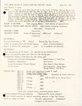 Agenda and Minutes, First Board Meeting of Dignity Tampa Bay Directors, 1983-1984