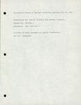 Secretary's Report of General Membership Meeting, July 10, 1983