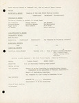 Agenda and Minutes, Dignity/Tampa Bay Board of Directors' Meeting, February 1, 1984