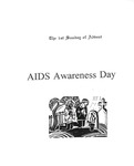 Bulletin, The first Sunday of Advent: AIDS Awareness Day, circa December 1990 by Dignity/Suncoast
