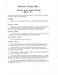 Minutes, Dignity/Tampa Bay Board of Directors' Meeting July 14, 1993