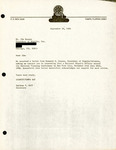 Letter, Darlene F. Goff to Jim Bussen, September 18, 1983 by Darlene F. Goff