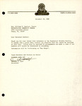 Letter, Darlene F. Goff to Reverend William T. Coulter, November 18, 1986
