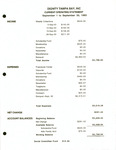 Financial Statement, Dignity/Tampa Bay, Current Operating Statement, September 1993