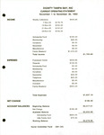 Financial Statement, Dignity/Tampa Bay, Current Operating Statement, November 1993