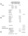 Financial Statement, Dignity/Tampa Bay, Current Operating Statement, April 1994