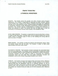 Glossary, Dignity/Tampa Bay, Liturgical Ministries, July 2001 by Dignity/Tampa Bay